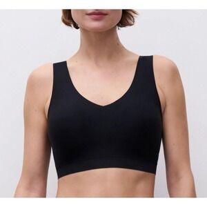 NWOT CHANTELLE SoftStretch Padded Bralette Black Women Size 2XL/XXL Bra Wireless